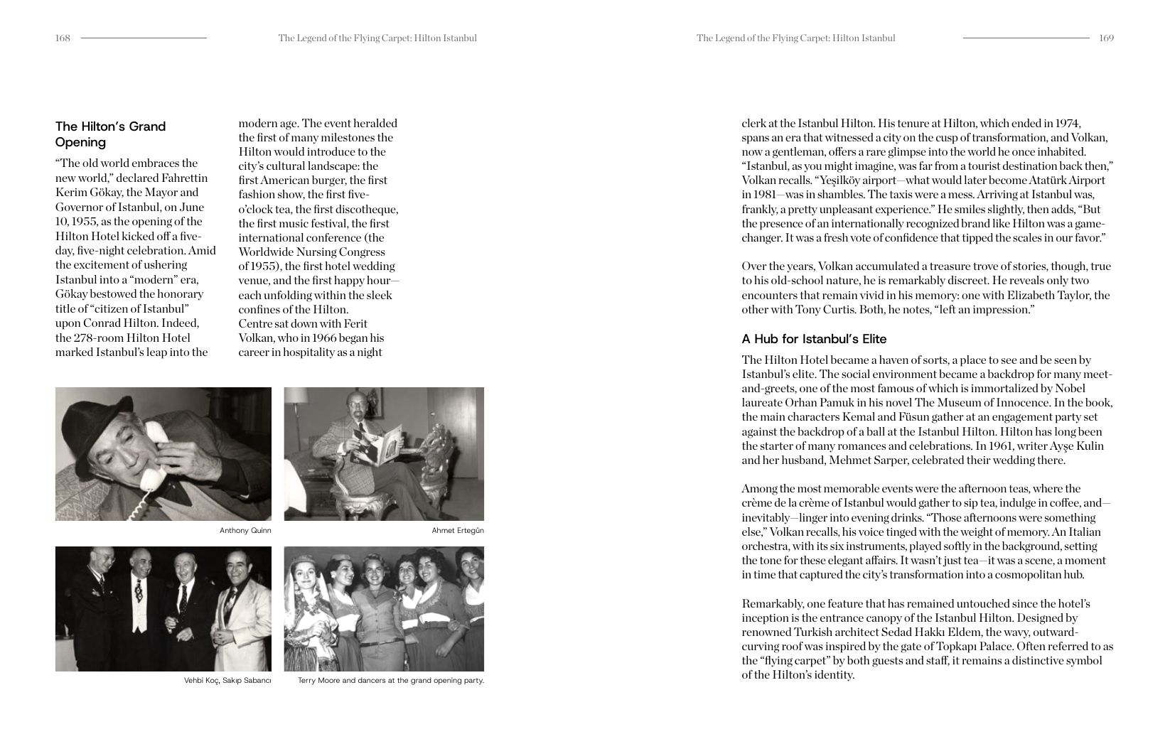 The Legend of the Flying Carpet: Hilton Istanbul — page 3 as printed in Centre Magazine