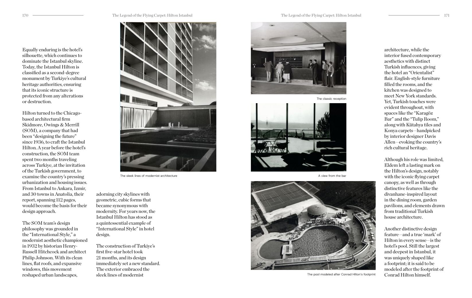 The Legend of the Flying Carpet: Hilton Istanbul — page 4 as printed in Centre Magazine