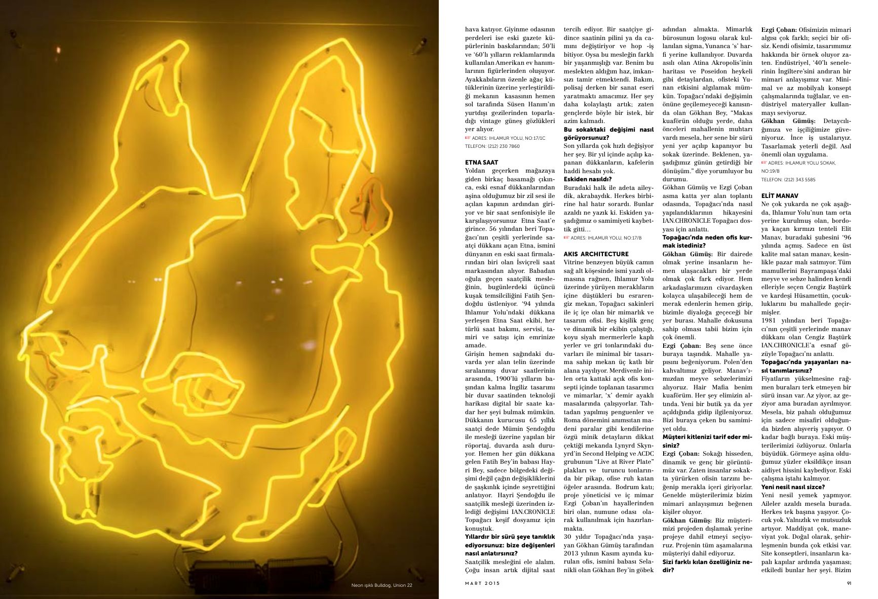 Nişantaşı’nın Arka Bahçesi; Topağacı — page 4 as printed in Istanbul Art News Chronicle