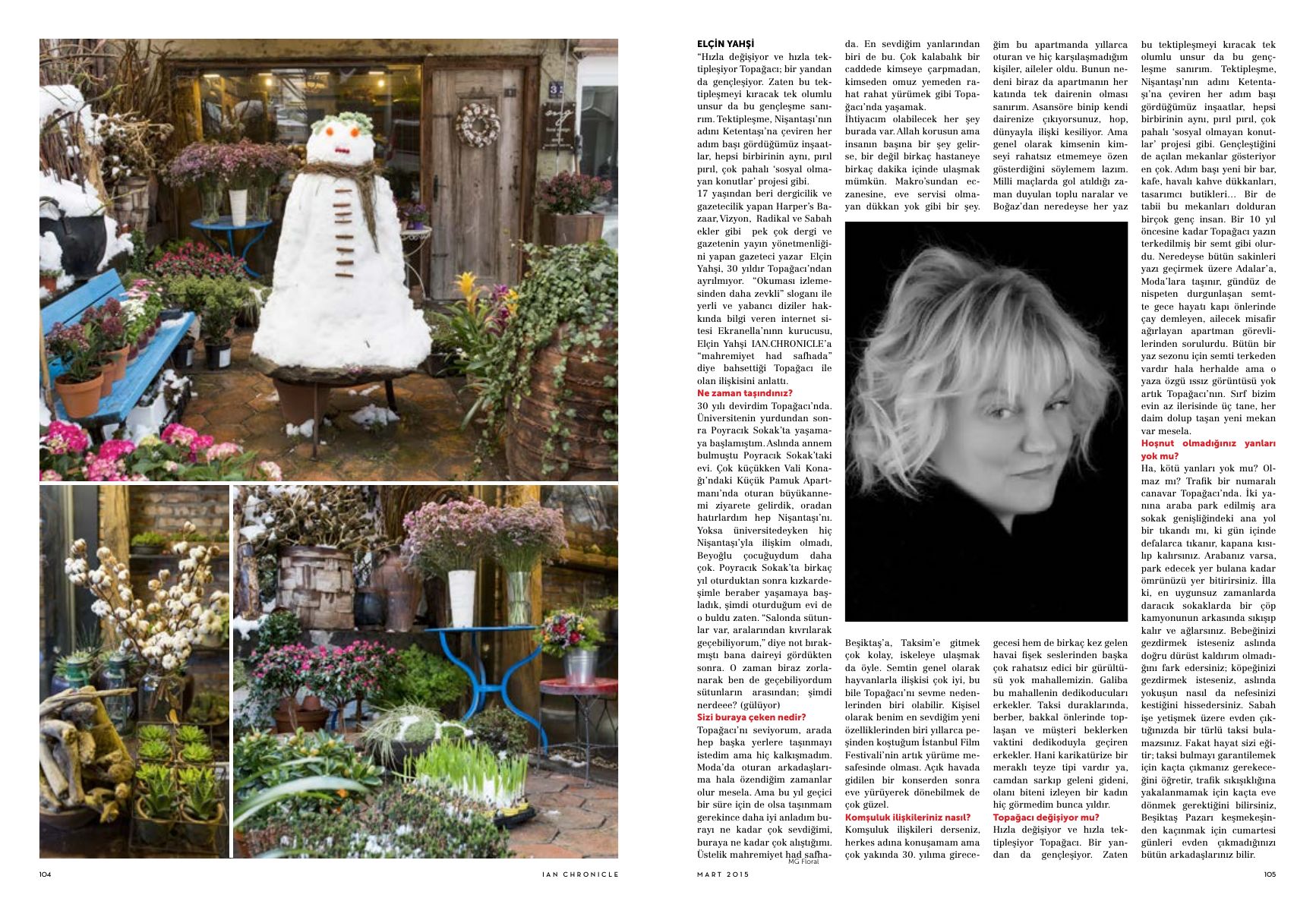 Nişantaşı’nın Arka Bahçesi; Topağacı — page 11 as printed in Istanbul Art News Chronicle